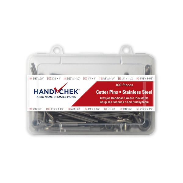 Cotter Pin Asst SS PL 100pc